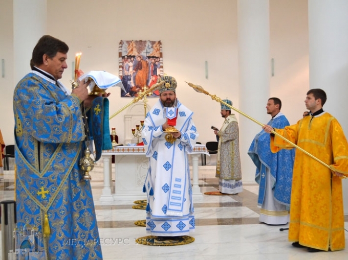 Глава УГКЦ привітав священиків і семінаристів, які прибули послужити людям на Майдані
