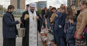 Блаженніший Святослав освятив великодні кошики для вимушено переселених осіб
